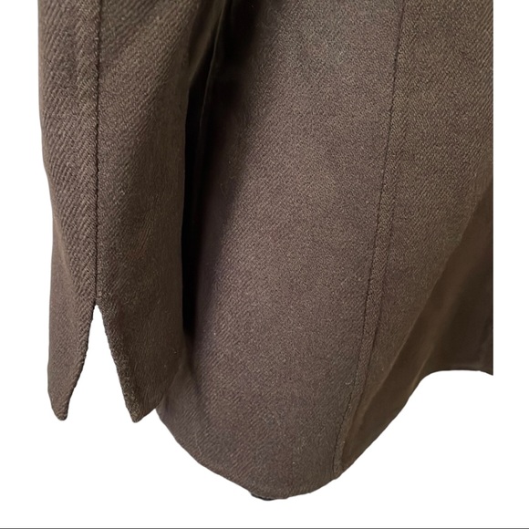 Talbots Petites 100% Wool Chocolate Brown Women’s Career Blazer Jacket Size 10 - Picture 11 of 16